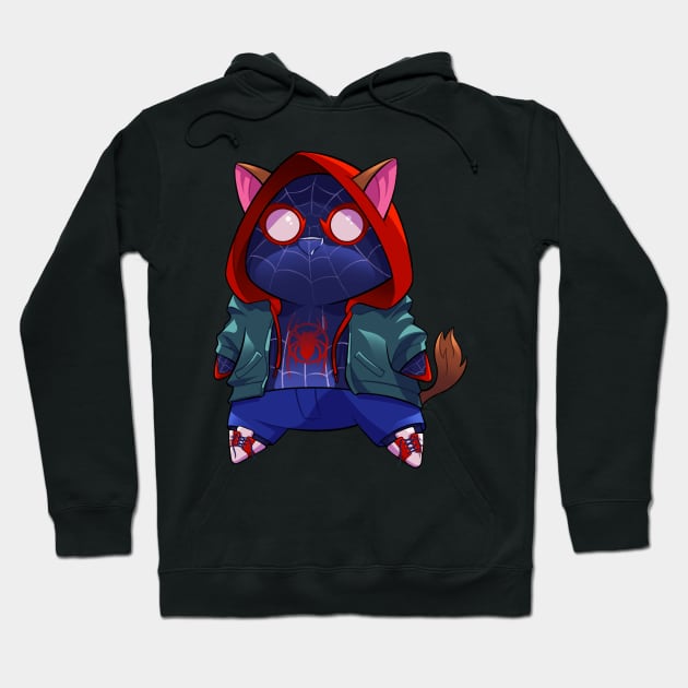 Miles Morales PopCat Hoodie by theninjabot